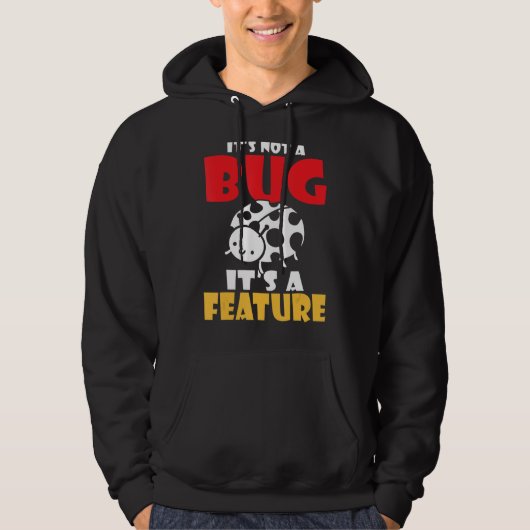 Zijn geen insect zijn eigenschapprogrammeur hoodie (Voorkant)