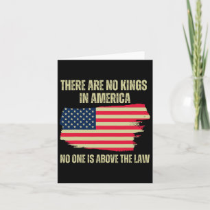 Zijn geen koningen in Amerika Amerikaanse vlag Tru Kaart