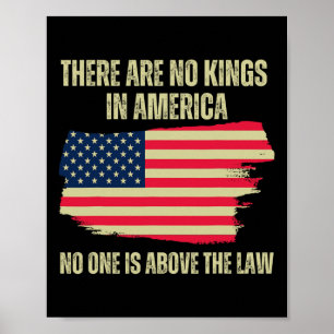 Zijn geen koningen in Amerika Amerikaanse vlag Tru Poster