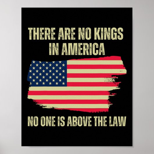 Zijn geen koningen in Amerika Amerikaanse vlag Tru Poster (Voorkant)