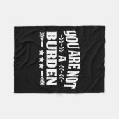 zijn geen last van mentaal gezondheidsbesef fleece deken (Voorkant (Horizontaal))