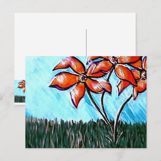 Zijn geest ~ BRIEFKAART (Voorkant / Achterkant)