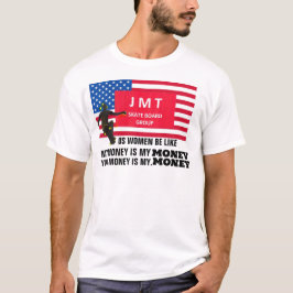 ZIJN GELD IS MIJN GELD. Basic T-shirt voor donkere