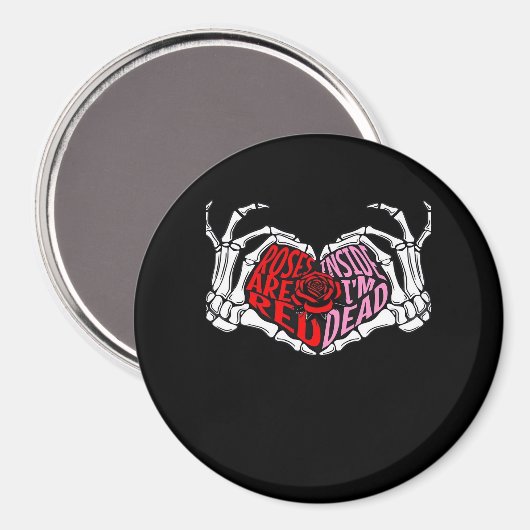 Zijn gelezen Inside I'm Dead - Sarcastische Valent Magneet (Voorkant / Achterkant)