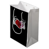 Zijn gelezen Inside I'm Dead - Sarcastische Valent Medium Cadeauzakje (Voorkant Gekanteld)