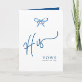 Zijn gelofte boek - Ring Design Wedding Keepsake Aankondiging (Voorkant)