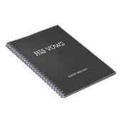 ZIJN GELOFTE NOTITIEBOEK (Rechterzijde)