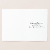 Zijn geloften - gouden folie kaart (Binnen)