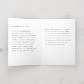 Zijn geloften zwart ontwerp folie wenskaart (Binnenlaag)