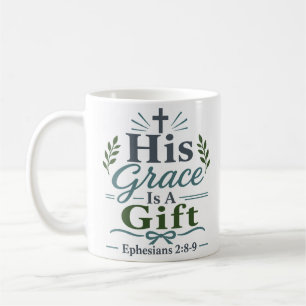 Zijn genade is een geschenk Christelijke Inspirere Koffiemok