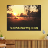 Zijn genade is elke ochtend nieuw canvas afdruk (Insitu (Woonkamer))