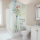 Zijn genade is elke ochtend nieuw douchegordijn (In situ)