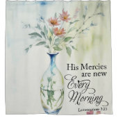 Zijn genade is elke ochtend nieuw douchegordijn (Voorkant)