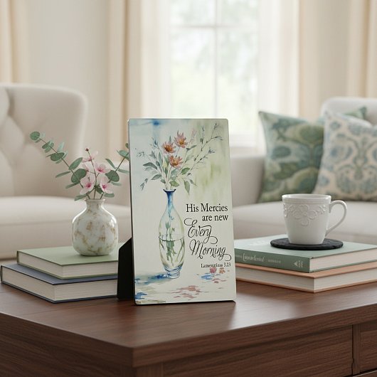 Zijn genade is elke ochtend nieuw fotoplaat