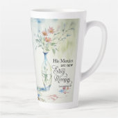 Zijn genade is elke ochtend nieuw latte mok (Rechts)