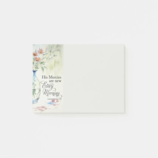 Zijn genade is elke ochtend nieuw post-it® notes (Voorkant)