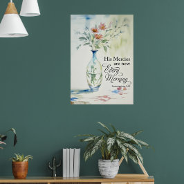 Zijn genade is elke ochtend nieuw poster