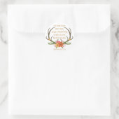 Zijn genade is elke ochtend nieuw ronde sticker (Tas)