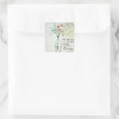 Zijn genade is elke ochtend nieuw vierkante sticker (Tas)