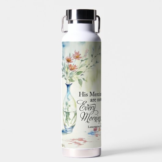 Zijn genade is elke ochtend nieuw waterfles (Voorkant)