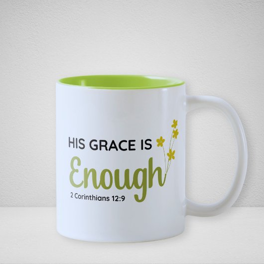 Zijn genade is genoeg (2 Korintiërs 12:9) Mok