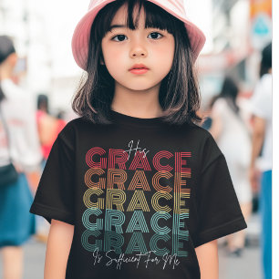 Zijn genade is genoeg - Gospel Jezus Voor Meisjes T-shirt