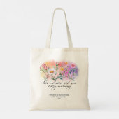 Zijn genade is nieuwe Wildflower Bijbel gewoonte Tote Bag (Achterkant)