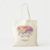 Zijn genade is nieuwe Wildflower Bijbel gewoonte Tote Bag (Voorkant)