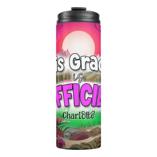 Zijn genade is voldoende thermosbeker (Voorkant)