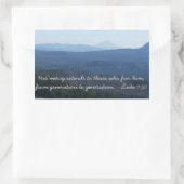 Zijn genade rechthoekige sticker (Tas)