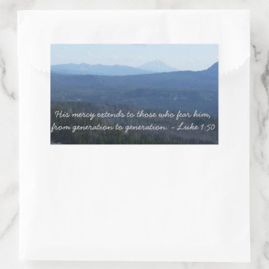 Zijn genade rechthoekige sticker (Tas)