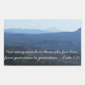 Zijn genade rechthoekige sticker (Voorkant)