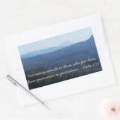 Zijn genade rechthoekige sticker (Envelop)