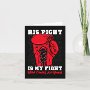 Zijn gevecht is mijn gevecht. Boksboxer bloedkanke Kaart