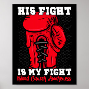 Zijn gevecht is mijn gevecht. Boksboxer bloedkanke Poster