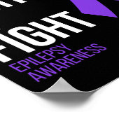 Zijn gevecht is mijn gevecht epilepsie bewustwordi poster (Hoek)