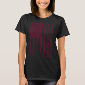 Zijn gevecht is mijn gevecht hersenaneurysma bewus t-shirt