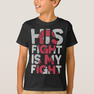Zijn gevecht is mijn gevecht hersenaneurysma onder t-shirt