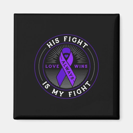 Zijn gevecht is mijn gevecht lintje alvleesklier k magneet (Voorkant)