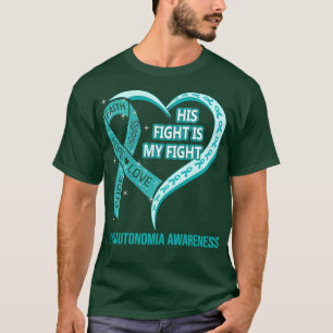 Zijn gevecht is mijn gevecht met het linthart van  t-shirt