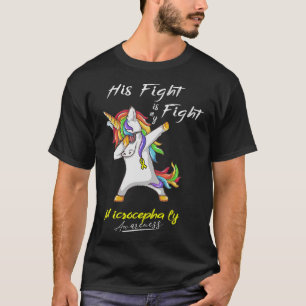 Zijn gevecht is mijn gevecht microcefalie vechter t-shirt