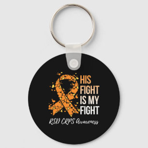 Zijn gevecht is mijn gevecht RSD CRPS Awareness 1 Sleutelhanger