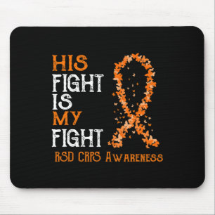 Zijn gevecht is mijn gevecht RSD CRPS Awareness 3 Muismat