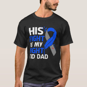 Zijn gevecht is mijn gevecht T1D Pap Type 1 diabet T-shirt