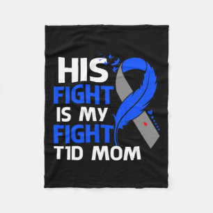 Zijn gevecht is mijn gevecht tegen de T1d mam type Fleece Deken