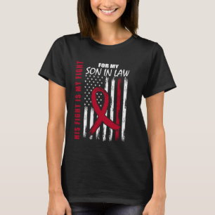 Zijn gevecht is mijn schoonzoon multipel myeloom t-shirt