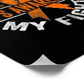 Zijn gevecht is mijn strijd CRPS Awareness Poster (Hoek)