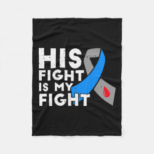 Zijn gevecht is mijn strijd type 1 diabetes bewust fleece deken