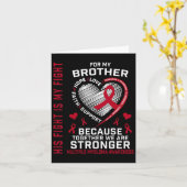 Zijn gevecht is mijn vechtbroer Multiple Myeloma A Kaart (Gele Bloem)