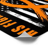 Zijn gevecht is mijn vechtjongen die leukemie heef poster (Hoek)